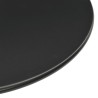 Table de jardin ronde noir Ø60x105 cm acier 