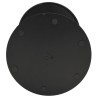 Table de jardin ronde noir Ø60x105 cm acier 