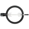 Kit d'anneau de rôtissoire barbecue 47 cm Noir 