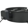 Kit d'anneau de rôtissoire barbecue 47 cm Noir 