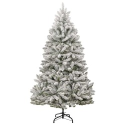 Sapin de Noël artificiel articulé 300 LED et boules 180 cm 