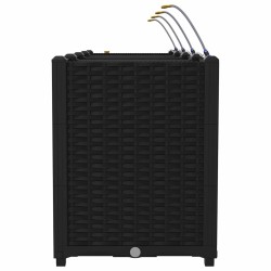 Jardinières de jardin 1 pc Noir 160 x 40 x 52 cm Plastique 