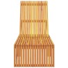 Chaise longue 200x55x30 cm en bois d'acacia massif 