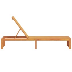 Chaise longue 200x55x30 cm en bois d'acacia massif 