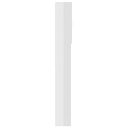 Meuble pour machine à laver blanc brillant 64x25,5x190 cm 