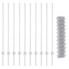 Clôture en treillis métallique avec 20 piquets U Argent 1.2x10 m Acier 