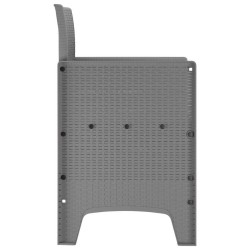 Chaises de jardin avec coussins 4 pcs Gris clair 