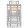 Banc de jardin design gabion 183x41x60,5 cm bois massif de pin 