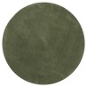 Tapis HUARTE à poils courts doux et lavable vert forêt Ø 200 cm 