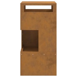 foyer 50x50x100 cm en acier résistant aux intempéries 