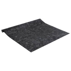 Autocollants auto-adhésifs pour meuble noir marbré 90x500cm PVC 