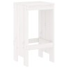 Tabourets de bar lot de 2 blanc 40x36x75 cm bois massif de pin 