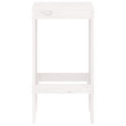 Tabourets de bar lot de 2 blanc 40x36x75 cm bois massif de pin 