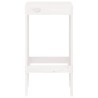 Tabourets de bar lot de 2 blanc 40x36x75 cm bois massif de pin 