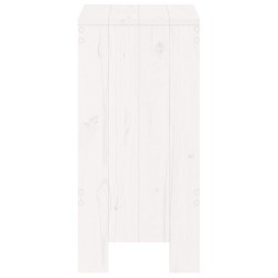 Tabourets de bar lot de 2 blanc 40x36x75 cm bois massif de pin 