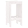 Tabourets de bar lot de 2 blanc 40x36x75 cm bois massif de pin 