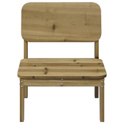 Chaises de jardin lot de 2 cire marron 60x52,5x72 cm 