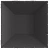 brasero carré noir 80x80x40 cm en acier 