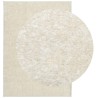 Tapis ISTAN à poils longs aspect brillant crème 200x280 cm 