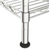 Étagère de rangement 5 niveaux 90x35x180 cm Chrome 250 kg 