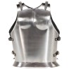 Cuirasse d'armure corporelle de soldat romain GN Argenté Acier 