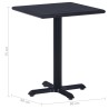 Table de jardin Noir 60x60x75 cm 