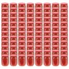Pots à confiture avec couvercle rouge 96 pcs Verre 230 ml 
