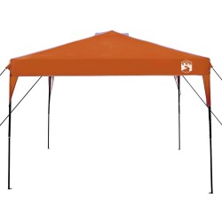 Tente à abri Orange 300 x 300 x 227 / 236 / 245 cm Tissu Oxford 