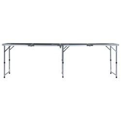Table de bière-pong pliable 240 cm Noir 