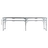 Table de bière-pong pliable 240 cm Noir 