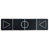 Table de bière-pong pliable 240 cm Noir 