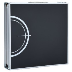 Table de bière-pong pliable 240 cm Noir 