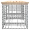 Banc de jardin design de gabion 203x44x42 cm bois massif de pin 
