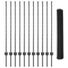 Set de Clôture de Jardin Ensemble de 2 Gris 