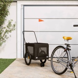 Remorque de vélo pour animaux de compagnie noir 