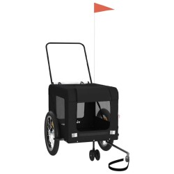 Remorque de vélo pour animaux de compagnie noir 