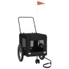 Remorque de vélo pour animaux de compagnie noir 