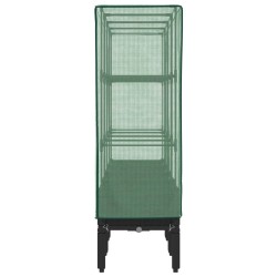 Jardinière surélevée avec housse aspect rotin 160x40x140 cm 