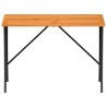 Table de jardin avec dessus en bois d'acacia noir 105x75x72 cm 