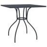 Table de jardin anthracite 80x80x72,5 cm Treillis d'acier 
