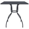 Table de jardin anthracite 80x80x72,5 cm Treillis d'acier 