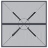 Table de jardin anthracite 80x80x72,5 cm Treillis d'acier 