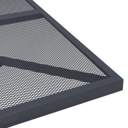 Table de jardin anthracite 80x80x72,5 cm Treillis d'acier 