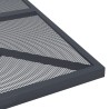 Table de jardin anthracite 80x80x72,5 cm Treillis d'acier 
