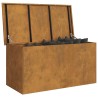 Boîte de Rangement Extérieure Marron 100 x 50.5 x 50 cm 