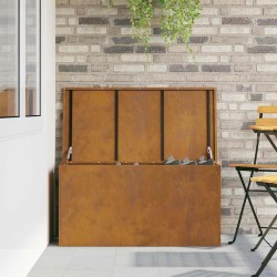 Boîte de Rangement Extérieure Marron 100 x 50.5 x 50 cm 