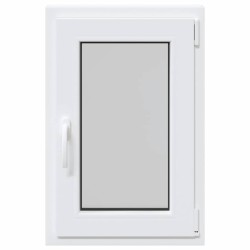 Fenêtre de sous-sol« RISOR » 50 x 75 cm oscillo-battante DIN droite blanche 