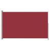 Auvent latéral rétractable de patio 220x300 cm Rouge 