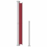 Auvent latéral rétractable de patio 220x300 cm Rouge 