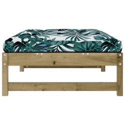 Repose-pied de jardin 120x80 cm bois de pin imprégné 